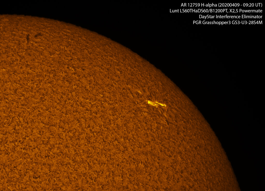 AR 12759 in H-alpha