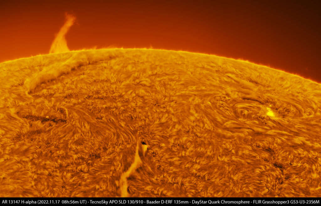AR 13147 and prominence