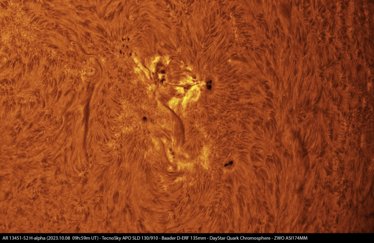 AR 13451-52 in H-alfa