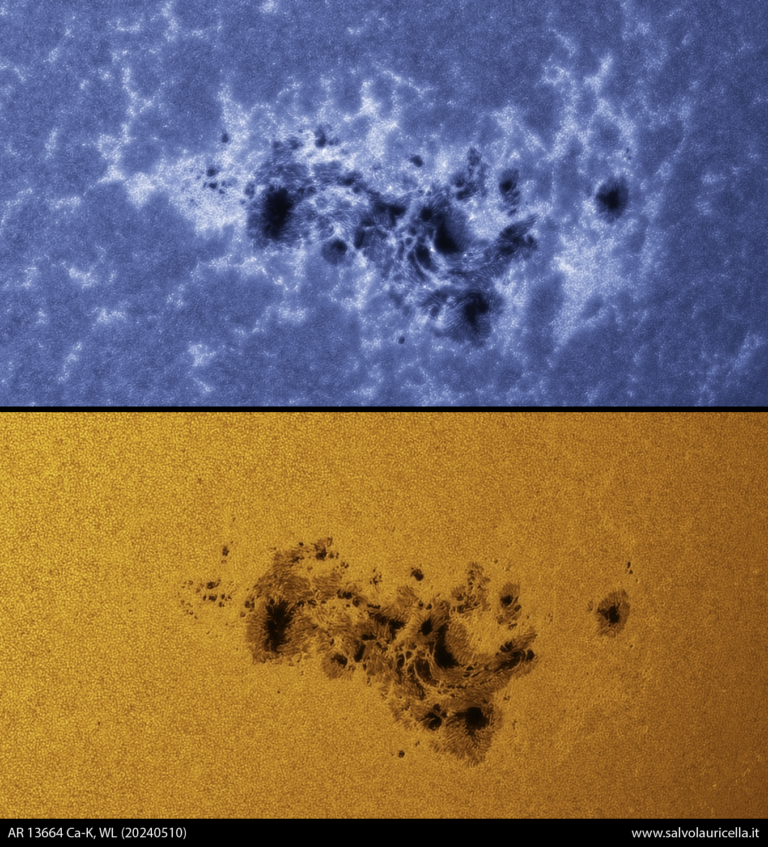 AR 13664 Ca-K e luce bianca