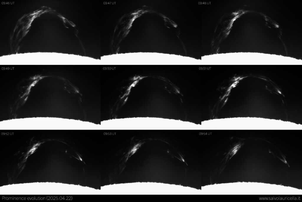 Prominence evolution