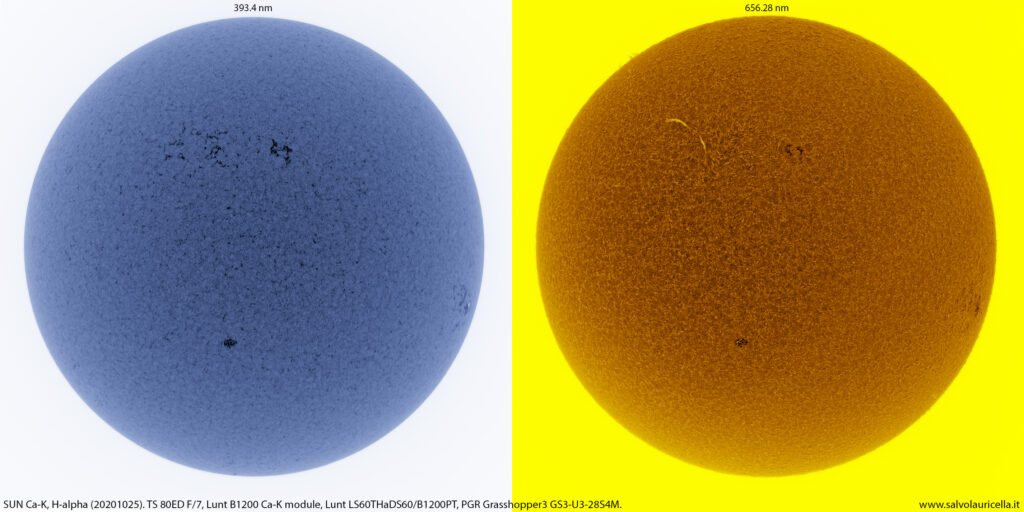 Sole in Ca-K e H-alpha
