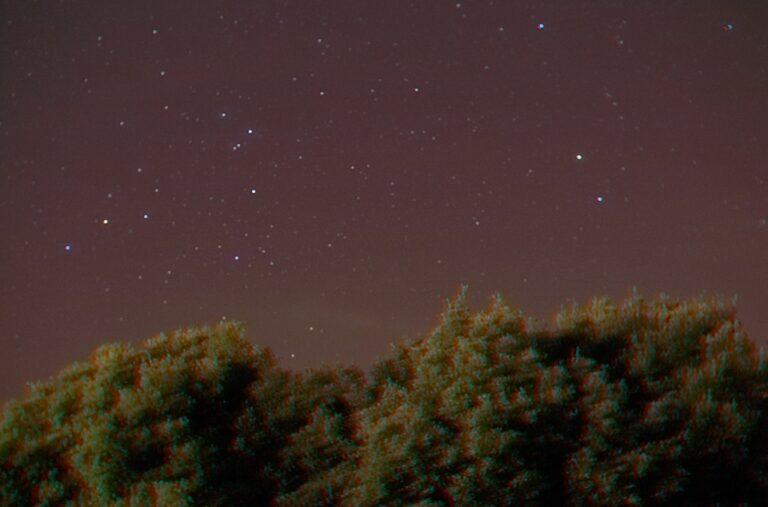 Il sorgere dello Scorpione in 3D Anaglifico