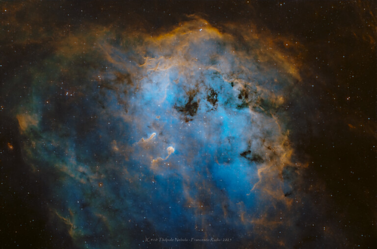 IC410 Tadpole Nebula in Hubble Palette
