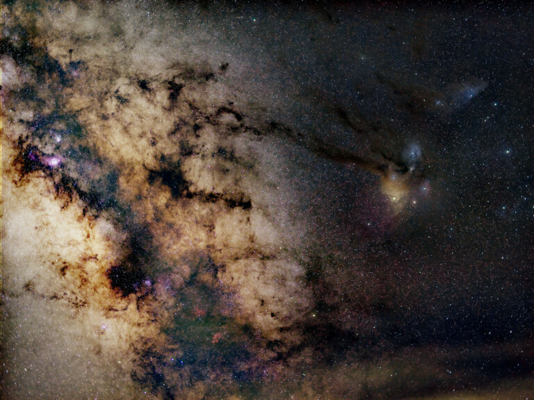 Nel Cuore della Via Lattea: Polveri, Nebulose e Stelle di Confine