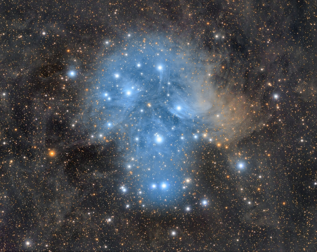 Seven Sisters and a Galaxy