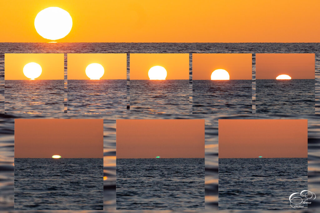 Sole ad Omega e Green Flash