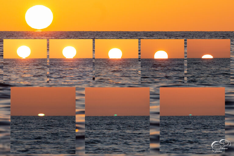 Sole ad Omega e Green Flash