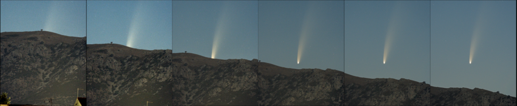 C/2020 F3 Neowise 2020.07.08 over #Dolianova’s Mountains