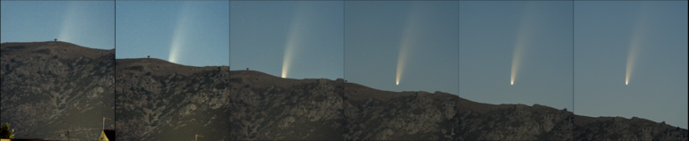 C/2020 F3 Neowise 2020.07.08 over #Dolianova’s Mountains
