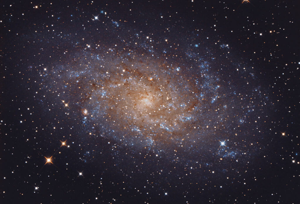 Galassia M33 nella costellazione del Triangolo,