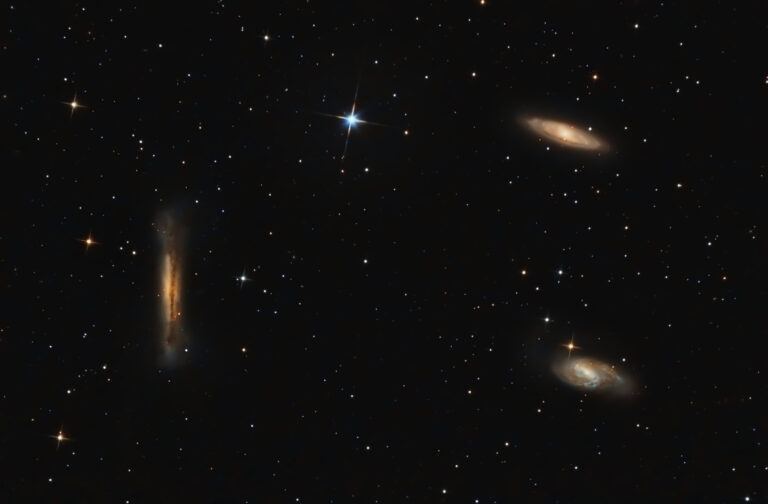 Tripletto di galassie nel Leone M65 M66 NGC3628