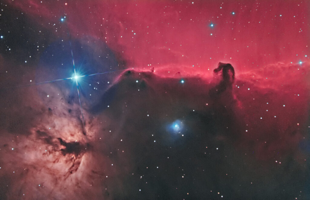 Complesso nebulare nella costellazione di Orione- B33 "Testa di Cavallo" e Ngc 2023 "Nebulosa Fiamma"