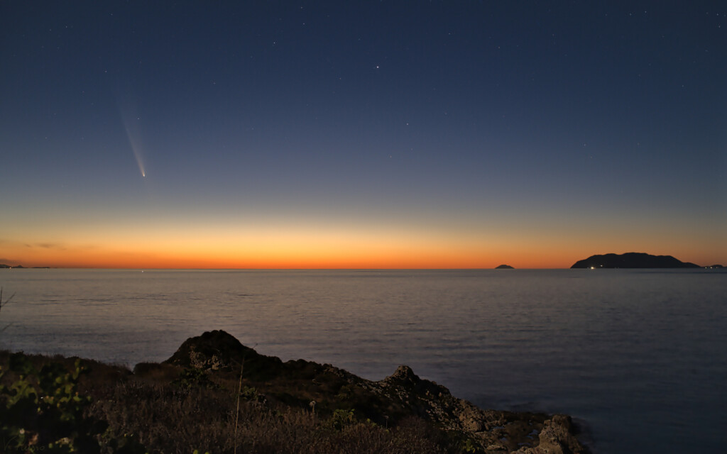 La Cometa C/2023 A3 da Capo Milazzo