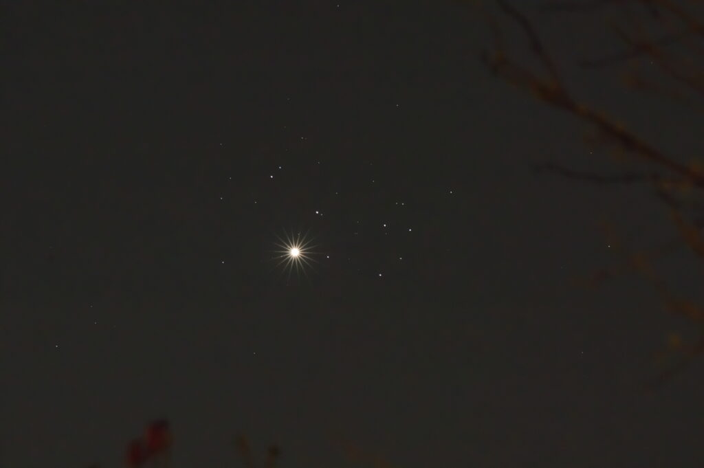 Congiunzione Stretta Venere – Pleiadi