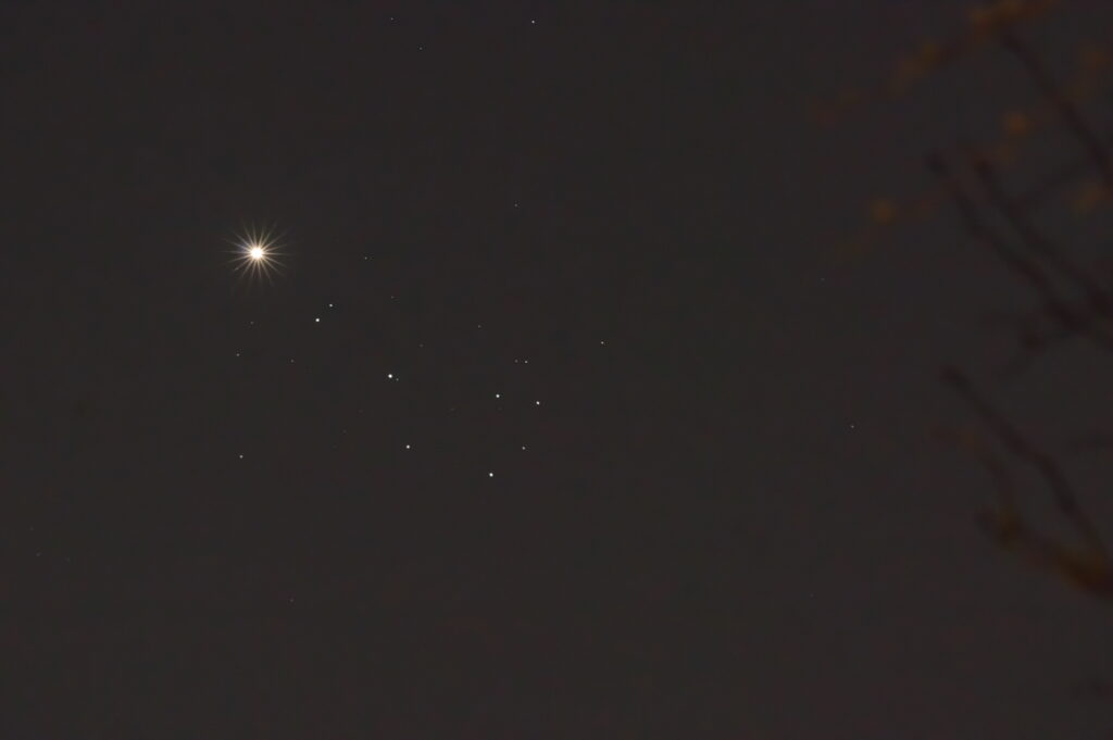 Congiunzione Uscita – Venere – Pleiadi